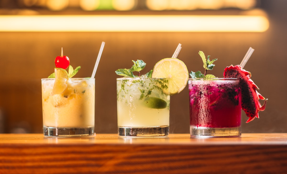 Beautifully crafted cocktails at the Cho Cho San bar